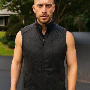 Stillwater Supply Co. Charcoal XXL Unisex Fleece‎ Full Zip Vest Fishing Hunting